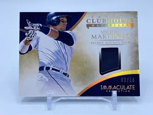 2014 Panini Immaculate Victor Martinez Game Used Jersey Jersey Patch RARE /10 - Picture 1 of 3