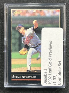 1992 Leaf Baseball Gold Previews Complete Set (33) - Bild 1 von 15