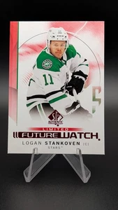RED 24-25 Upper Deck SP Authentic LOGAN STANKOVEN Rookie Future Watch Stars - Picture 1 of 2
