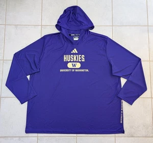 Adidas Herren 3XL Washington Huskies Light Weight Sideline Hoodie Lila - Bild 1 von 6