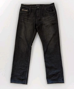 Royal Blue Jeans Division Men's 42x34/35 Black Denim Jeans Straight Fit Baggy - Picture 1 of 11