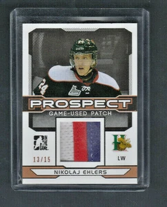 2014-15 In The Game ITG Draft Prospects PATCH /15 PGU-23 Nikolaj Ehlers BRONZE - Bild 1 von 1