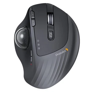 Wireless Trackball , EM01 NL Ergonomic Bluetooth Rollerball Thumb Rechargeabl... - Picture 1 of 7
