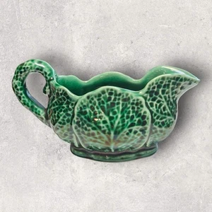Gourmet Ware Shorter & Sons Majolica Cabbage Leaf Gravy W/O Underplate England - Picture 1 of 9