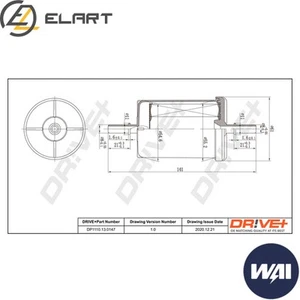FUEL FILTER DP1110.13.0147 FOR CITROËN C4/II/PICASSO/MPV/GRAND/SPACETOURER/Van - Picture 1 of 6