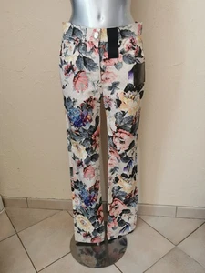 Louis Vuitton - Jean coton fleuri multicolore et monogram - Taille 38 fr - Neuf - Foto 1 di 17