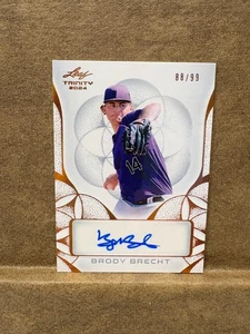 2024 Leaf Trinity Autograph Brody Brecht /99 - Picture 1 of 2