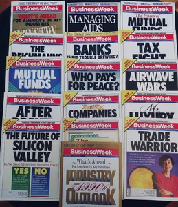 Vintage BusinessWeek Magazines-Mega Lot of  16 - 1990 & '96 - Mutual Funds, Aids - Picture 1 of 5