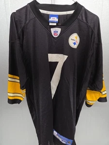 Vintage Pittsburgh Steelers Ben Roethlisberger Jersey Reebok On Field NFL Large - Picture 1 of 5