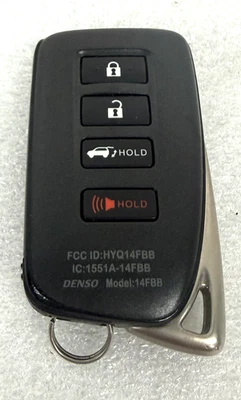 Оригинальный умный брелок для дистанционного открывания дверей без ключа для Lexus RX350 2016–2020 годов выпуска 1551A-14FBB - Изображение 1 из 2