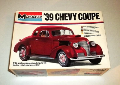 Vintage Monogram 1/24 Scale '39 Chevy Coupe #2256! BOX ONLY! Excellent! - Image 1 of 2