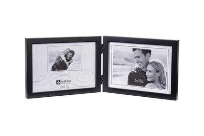 International Designs Black Concept Wood Picture Frame, Double Horizontal, 2-... - Image 1 of 4