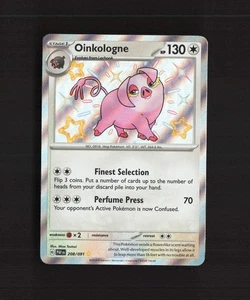 Oinkologne 208/091 Paldean Fates Shiny Holo Rare Pokemon Card LP+ - Picture 1 of 10