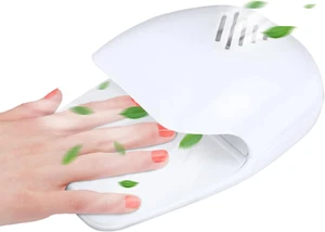 Asciuga Unghie Ventilatore per Smalto Regolare, Asciuga Unghie Portatile Smalto Nail Art Mach - Foto 1 di 12