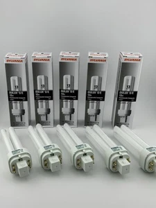 ⚡️5 Lot⚡️Sylvania Dulux D/E 13W Compact Fluorescent Bulbs 12,000 Hours 20667 841 - Picture 1 of 4