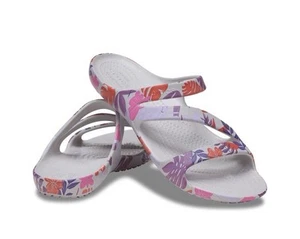 Crocs sandali donna Kadee II tropicali 211698-101 taglia 8 NUOVI - Foto 1 di 6