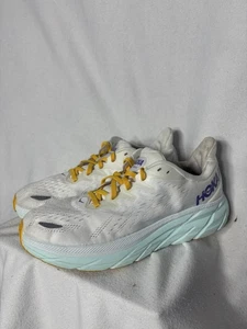 Hoka One One Clifton 8 Blanc De Blanc W SIZE 9 Athletic Running Shoes - Picture 1 of 7
