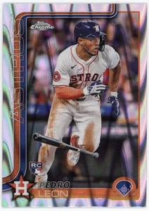 2025 Topps Chrome #97 Pedro León Raywave Refractors Houston Astros RC - Picture 1 of 1