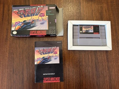 F-Zero Super Nintendo SNES Complete CIB Box Manual - Image 1 of 4