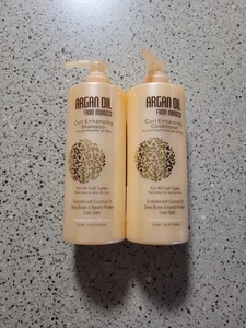 Argan Oil From Morocco Curl Enhancing Shampoo & Conditioner Keratin 33.8 Oz Ea  - Picture 1 of 13