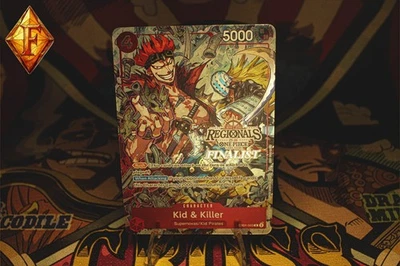 ONE PIECE TCG KID & KILLER EB01-003 Offline Regional FINALIST CARD 2025 Vol.2 - Image 1 of 4