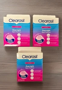 3er Pack Clearasil ULTRA Akne Kontrolle Gesicht Pickel Flecken Pflaster, 18 Stück 03/27 + - Bild 1 von 4