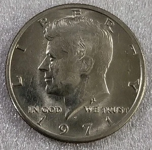 1971-D KENNEDY MEZZO DOLLARO MEDIA CIRCOLATA *B817 - Foto 1 di 3