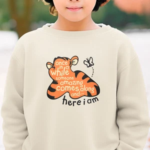 Once In A While Someone Amazing.. Jumper - World Book Day Tiger Quote Present - Picture 1 of 10