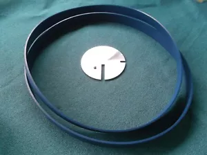 2 BLUE MAX BAND SAW TIRES and TABLE INSERT FOR CRAFTSMAN 12" 113.243311 BANDSAW - Picture 1 of 6