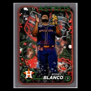 Ronel Blanco RC Silver Glitter 2024 Topps Holiday Astros Rookie Card #H199 - Picture 1 of 2