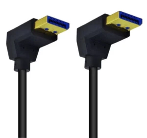 Wonderwires 8K DisplayPort 1.4 Male to Male 90° Down Angled Cable 8K@60Hz - Picture 1 of 3