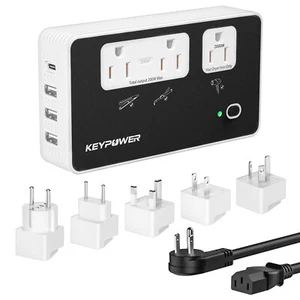 2000W Step Down Converter, 220V to 110V International Universal Travel Adapter - Picture 1 of 6