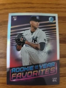 2022 Bowman Luis Gil Yankees Rookie Of The Year Favorites Mojo #ROYF-15 - Bild 1 von 2
