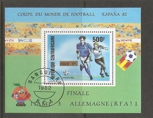 Central African Republic SC # 548 World Cup 1982 , Final. Souvenir Shett. MNH - Picture 1 of 1