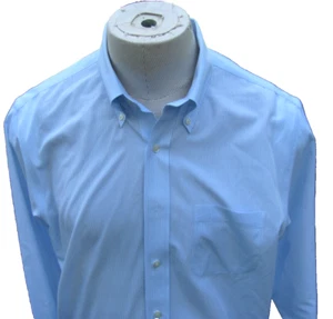 Brooks Brothers Herren Oberhemd "Regent" 17-34 blau Nadelstreifen bügelfrei - Bild 1 von 8
