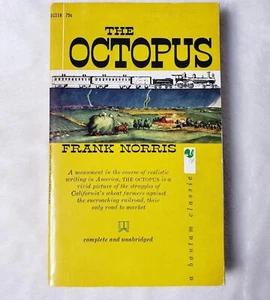Vintage 1958 Paperback Book Frank Norris The Octopus Bantam - Picture 1 of 9