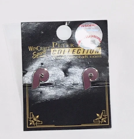 Philadelphia Phillies Post Stud Earrings Vintage Logo ‘82-‘91 Baseball MLB Cover
