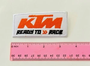 Parche insignia KTM Racing hierro bordado listo para competir - Imagen 1 de 4