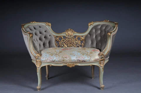 Adorable, Elegant French Sofa / Bank/Canapee 20. Century Louis XV Cover