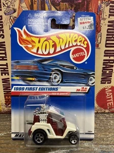Hot Wheels 1999 Firsts Editions Teed Off Golf Cart Maroon interior Variation - Picture 1 of 1