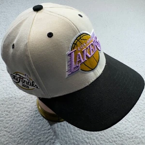 Los Angeles Lakers Hat Cap Fitted 7 2010 NBA Basketball Finals LA 3D Mitchell - Picture 1 of 17