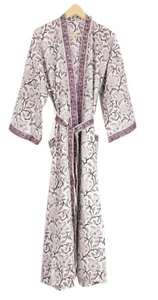 Lightweight Soft Cotton Kimono Robes for Women Bath Robe Dressing kimono 2k25 - Picture 1 of 4