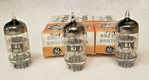 New Set of 3 GE 6BQ7A/6BZ7 - Matching Codes KJ 188-5 Jul 1975 - Picture 1 of 5