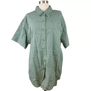 QUIZZ Damen Stretch Hemd mit Knopfleiste NEU mit Etikett Vintage Gr. 22 - Bild 1 von 6