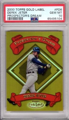 2000 Topps Gold Label Derek Jeter Prospectors Dream PSA 10 GEM MINT Low Pop PD6 - Image 1 of 2