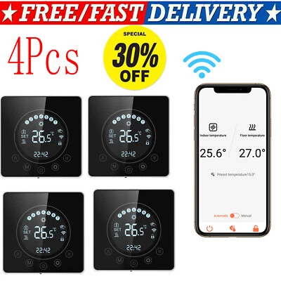 4X Wifi Smart Thermostate Digital Raumthermostat LCD Raumregler APP Control DE - Bild 1 von 4