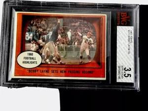 1961 Topps #113 Bobby Layne HL Very Good (3.5) Cert. 0010002185 - Picture 1 of 4