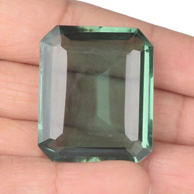 Brazilian Unique Green Amethyst 59.00 Ct Emerald Cut Loose Gemstone BL-994 - Image 1 of 4