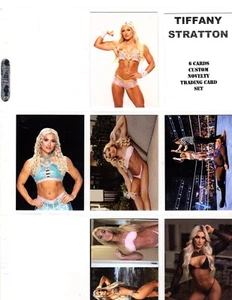TIFFANY STRATTON    CUSTOM   NOVELTY   TRADING CARD 6 CARDS  SET - Picture 1 of 2