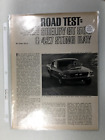 Vette #42 Artikel Straßentest 1967 Chevrolet Corvette 427 vs Shelby GT 500 Apr 1967